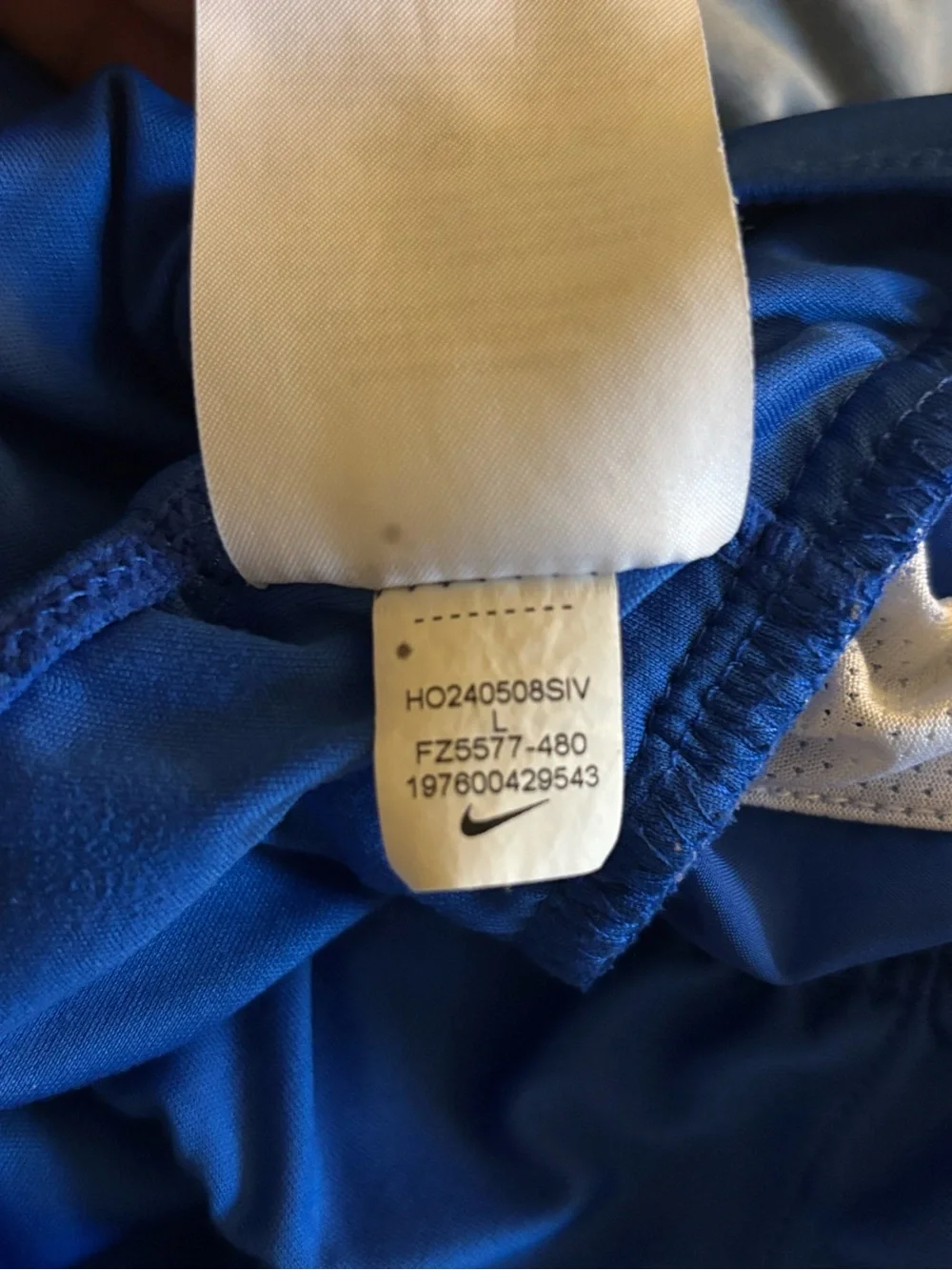 Nike Royal Blue Girl’s Athletic Shorts with White Trim